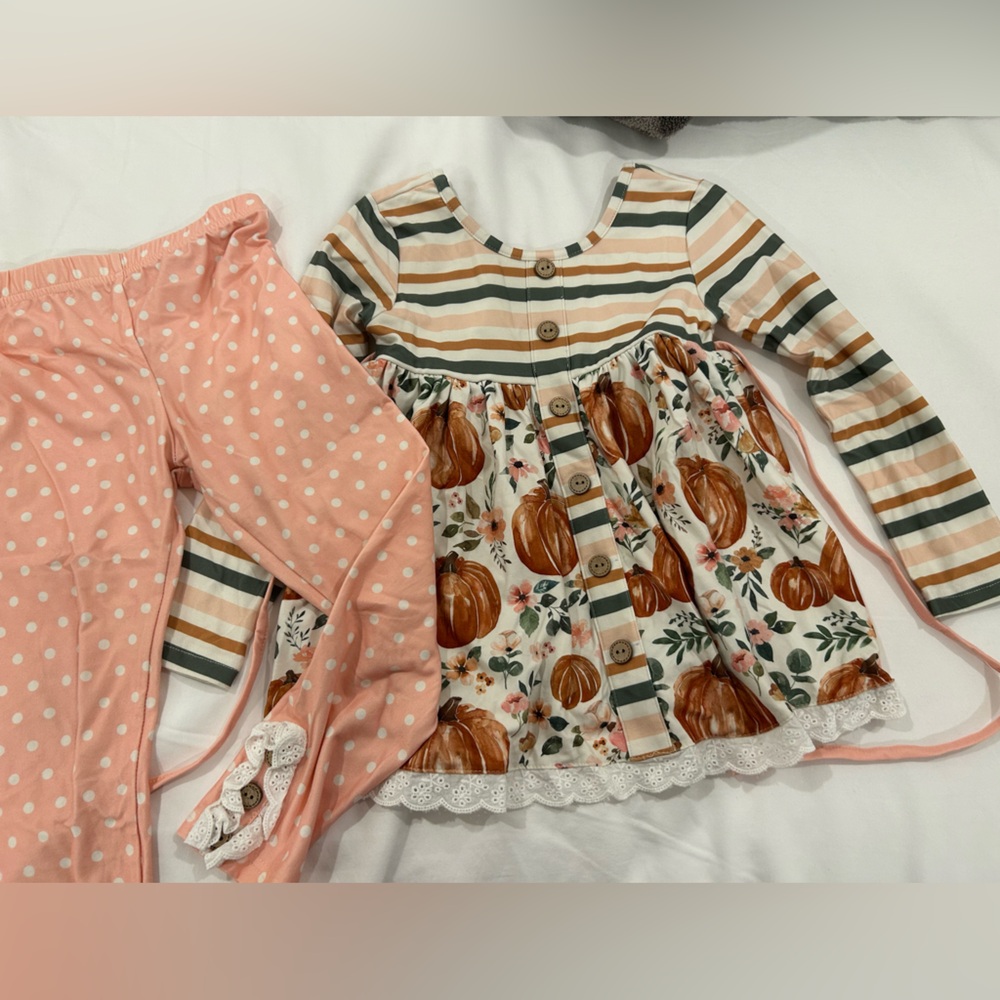 Cheeky Plum Fall Pumpkin Tunic Set